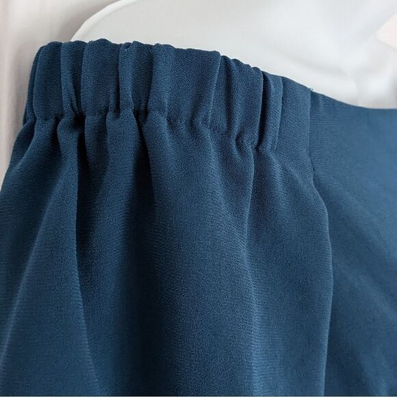 ARITZIA Babaton Rodrigo Off The Shoulder teal Blouse dark aqua green sMALL K1 - Picture 6 of 13